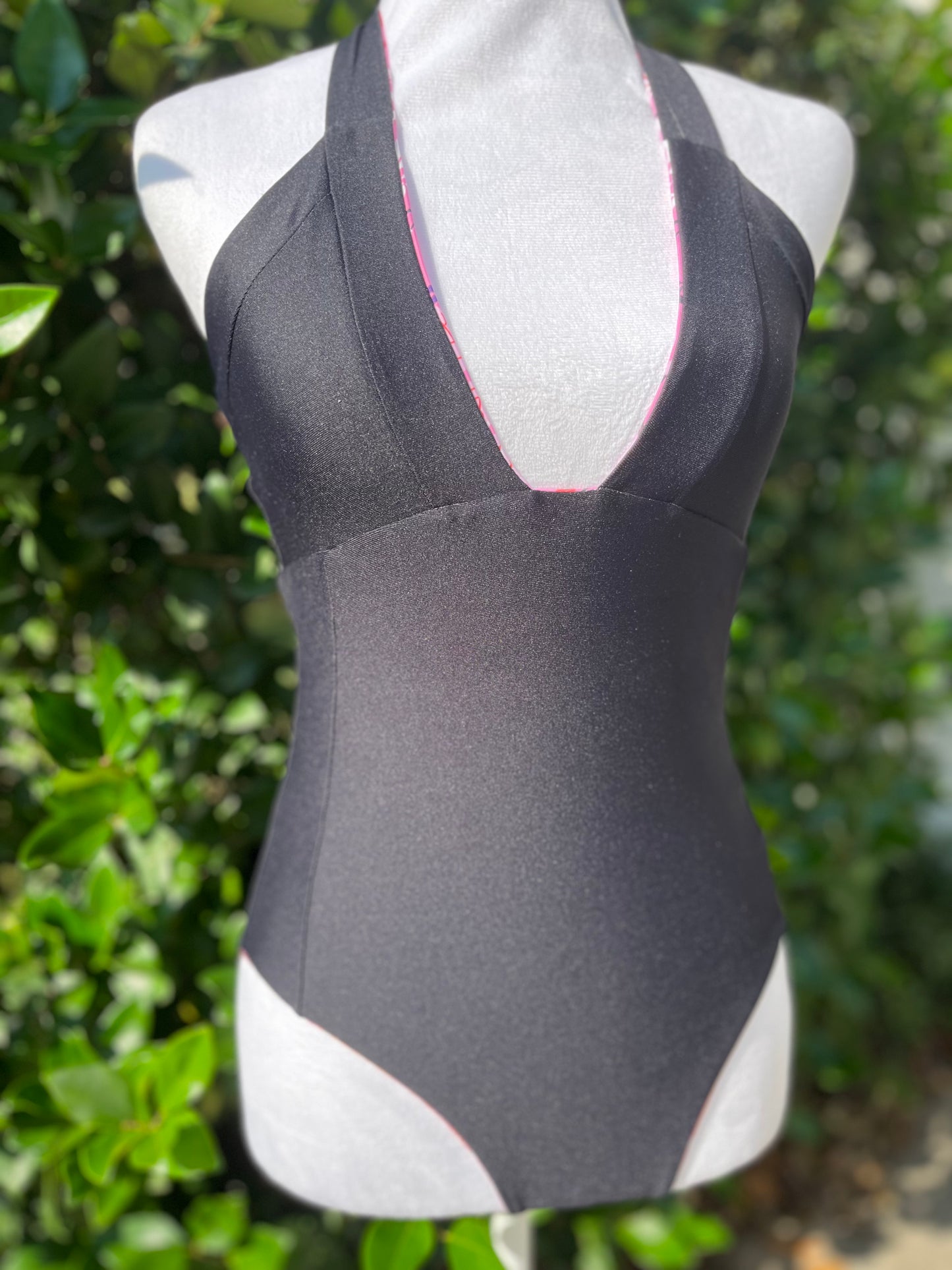 Kiki One Piece with Tiger Print/Black