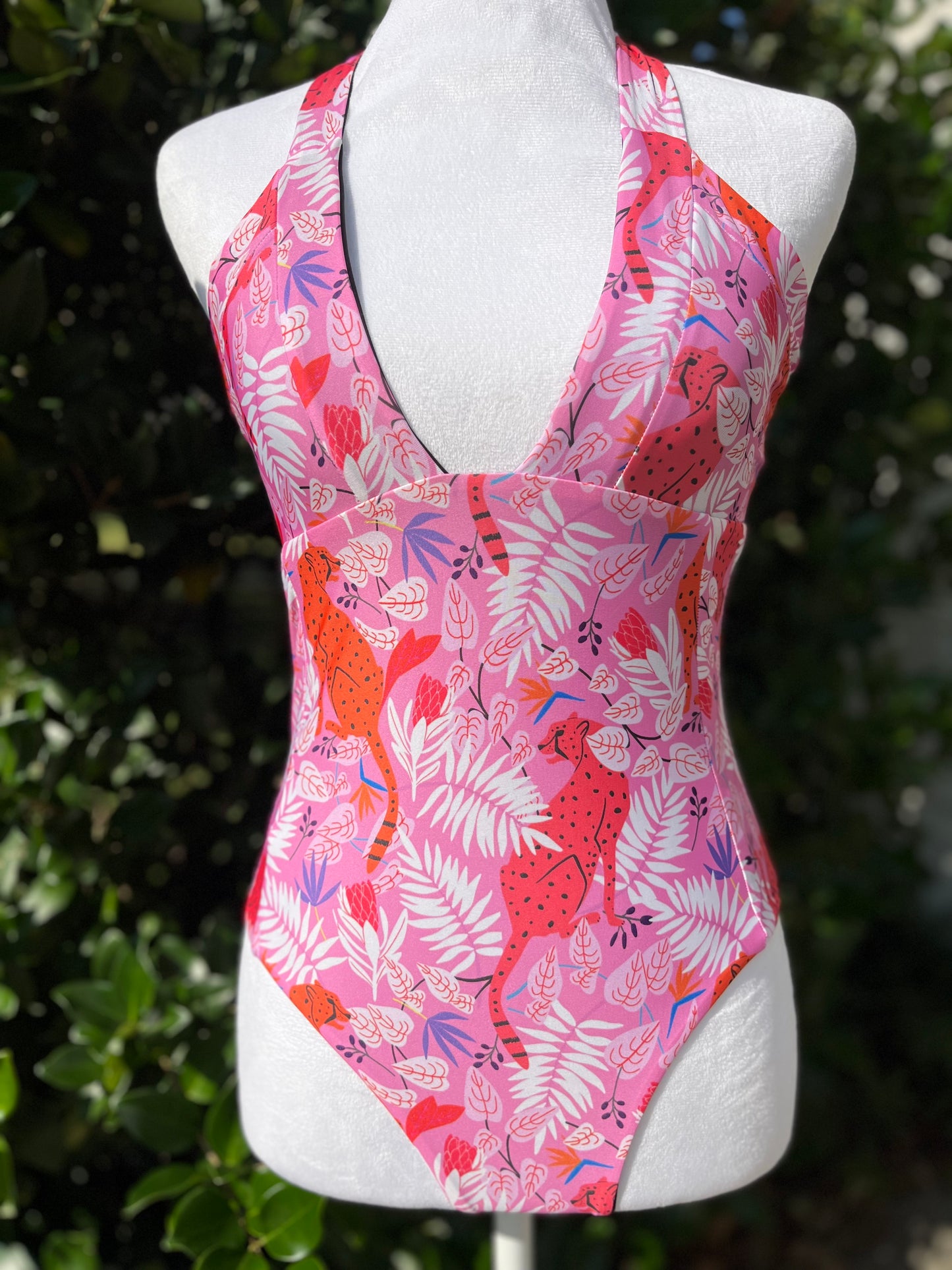 Kiki One Piece with Tiger Print/Black