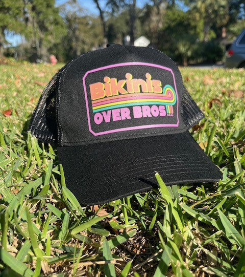 Bikinis over Bros Trucker hat