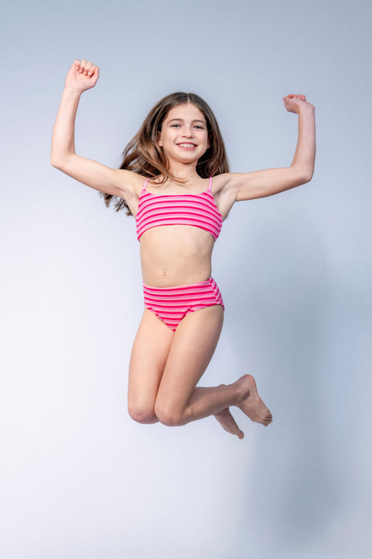 Goody Bikini set // Watermelon Terry Stripe