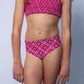Addy Reversible Bikini set // Starburst-Candy Red