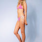 Catherine Reversible Bikini Set // Strawberry Gingham - White