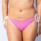 Catherine Reversible Bikini Set // Strawberry Gingham - White