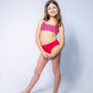 Addy Reversible Bikini set // Starburst-Candy Red