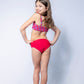 Addy Reversible Bikini set // Starburst-Candy Red