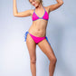 Caroline Reversible Bikini Set // Crinkle Blue - Crinkle Hot Pink