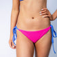 Caroline Reversible Bikini Set // Crinkle Blue - Crinkle Hot Pink