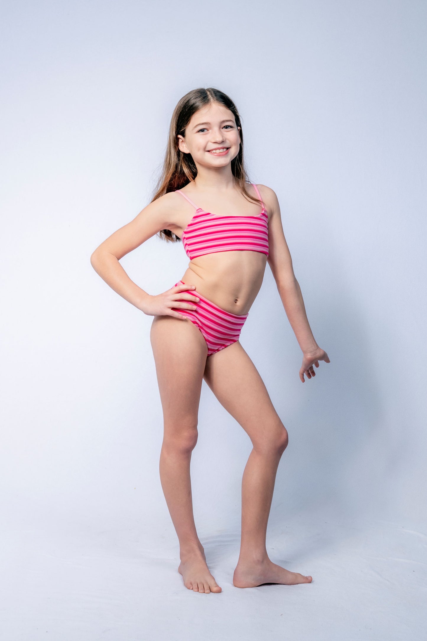 Goody Bikini set // Watermelon Terry Stripe