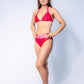 Steph Reversible Bottom // Ribbed Strawberry-Hibiscus